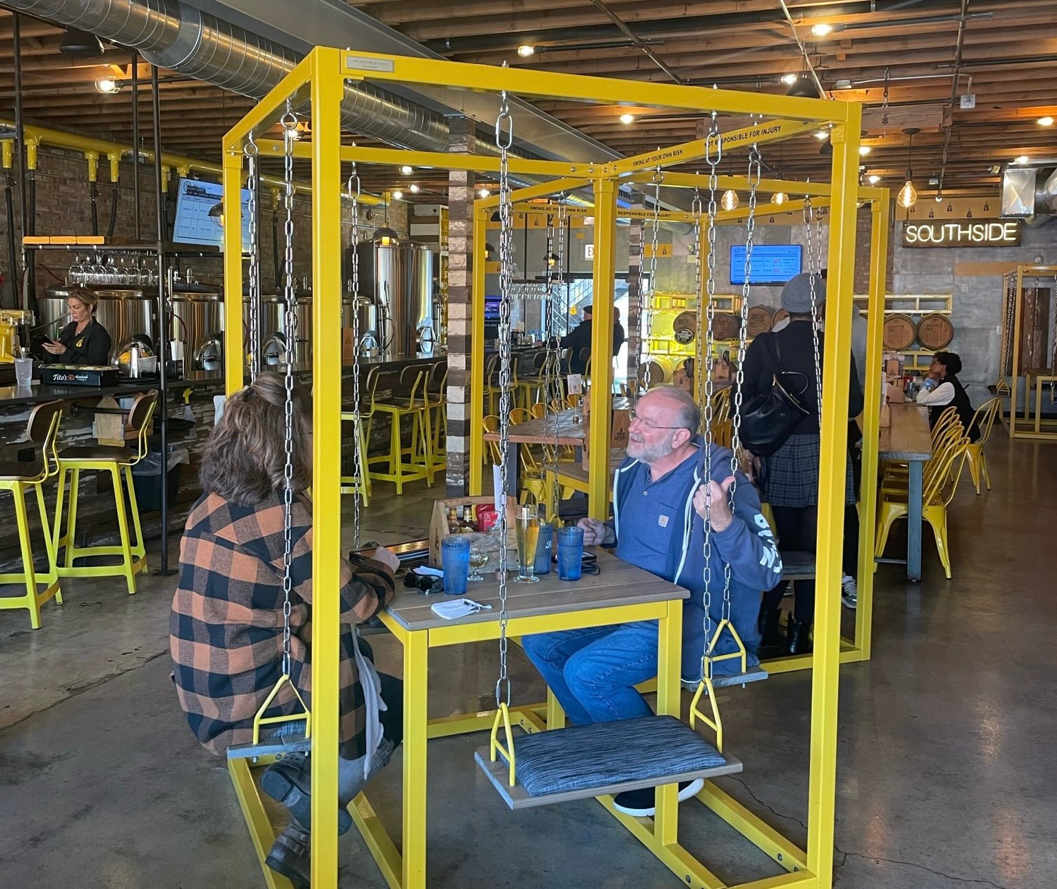 Open Outcry Brewery: SwingTables for Happy Hour