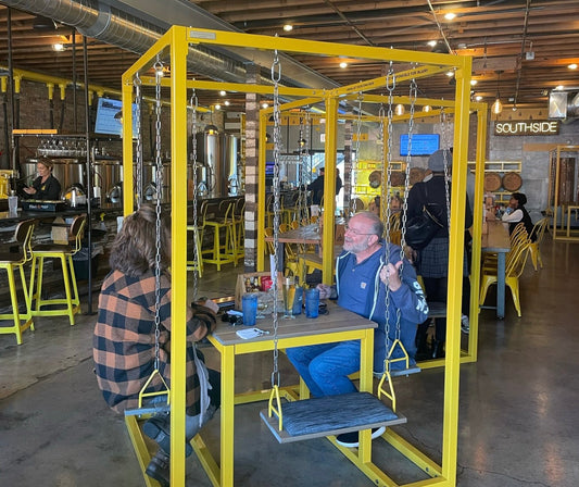 Open Outcry Brewery: SwingTables for Happy Hour - SwingTables