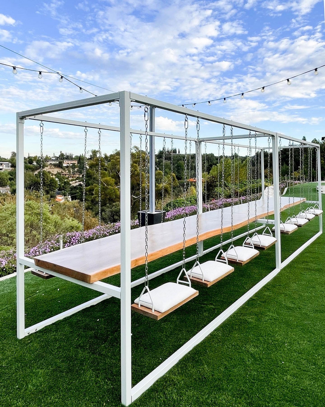 Vin Diesel: Custom 16 Person SwingTable - SwingTables