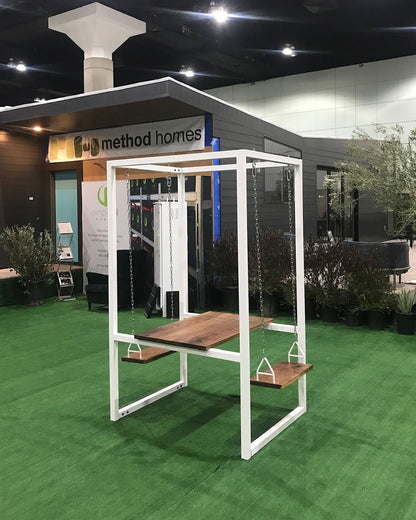 2-Seater SwingTable | Indoor with Wood Table