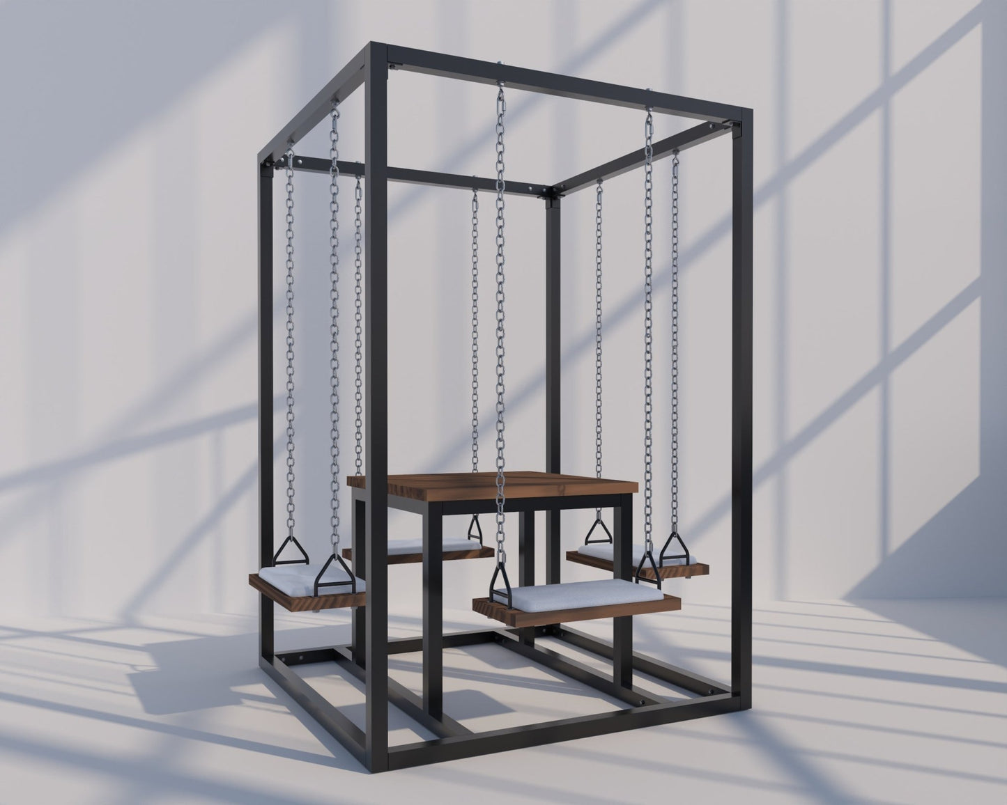 4-Seater SwingTable | Hand-Crafted Swing Table - SwingTables