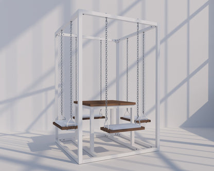 4-Seater SwingTable | Hand-Crafted Swing Table - SwingTables