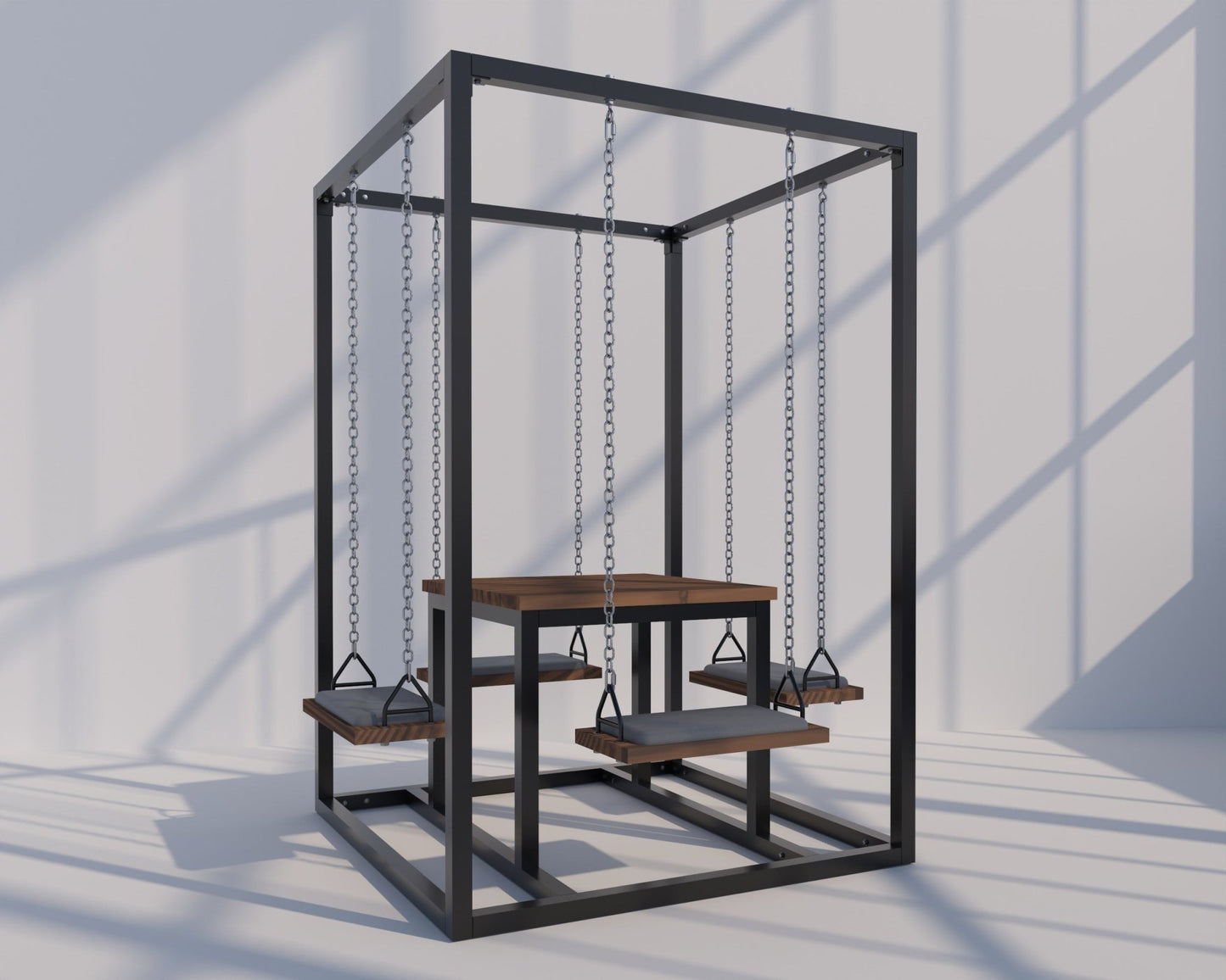 4-Seater SwingTable | Hand-Crafted Swing Table - SwingTables