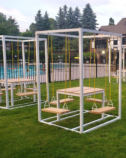 4-Seater SwingTable | Hand-Crafted Swing Table - SwingTables