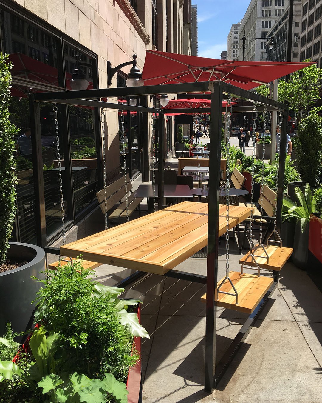 4-Seater SwingTable | Hand-Crafted Swing Table - SwingTables