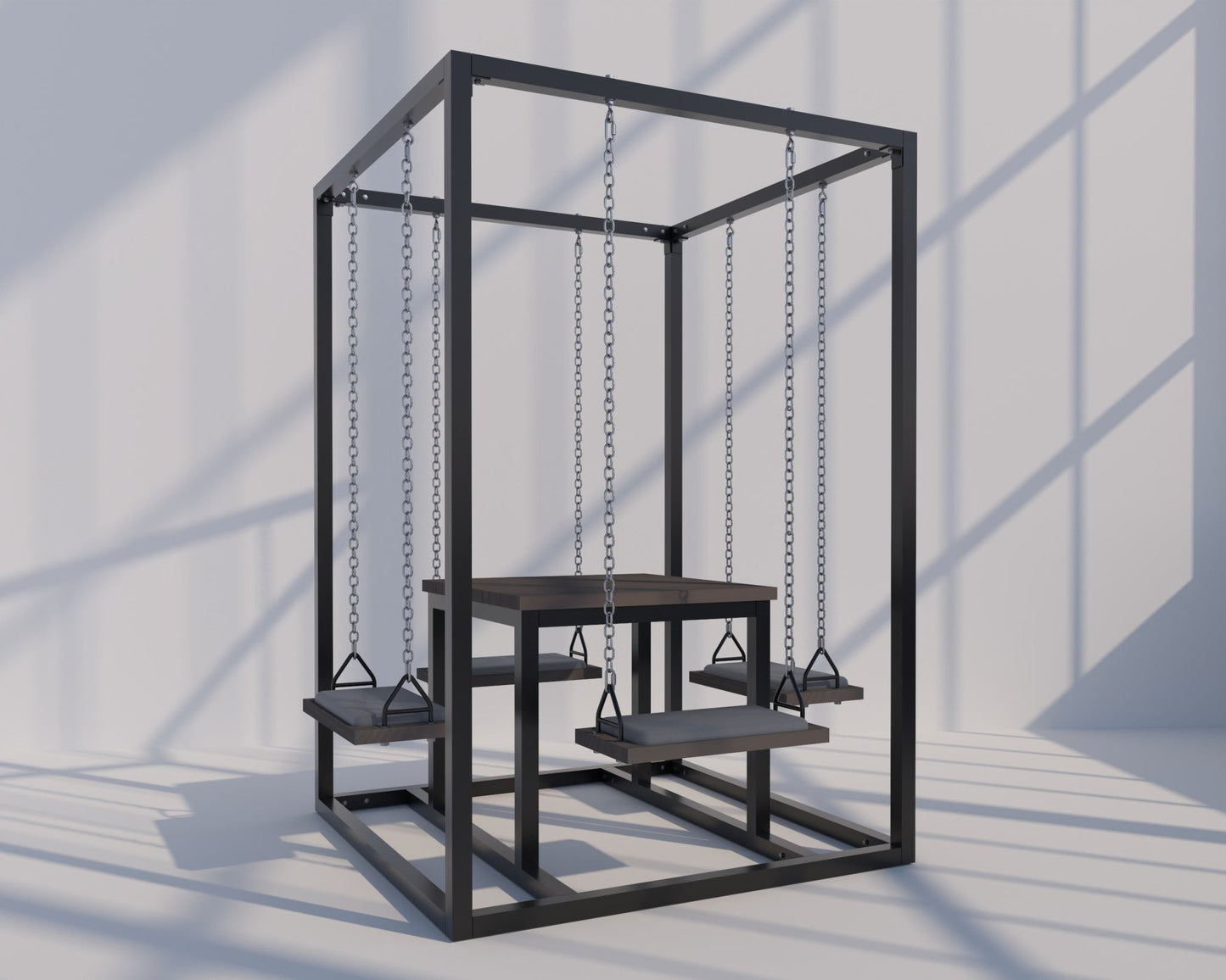 4-Seater SwingTable | Hand-Crafted Swing Table - SwingTables