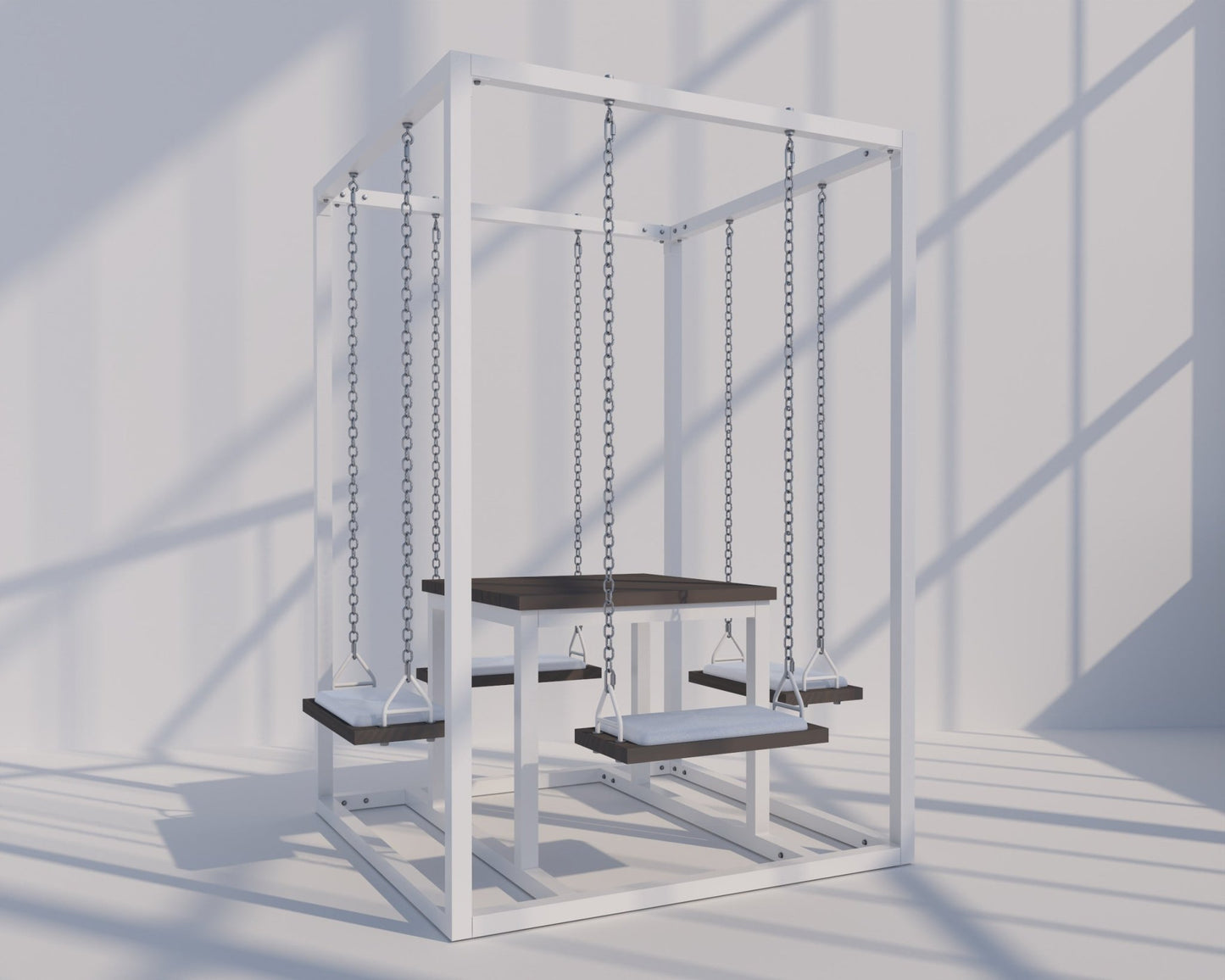 4-Seater SwingTable | Hand-Crafted Swing Table - SwingTables