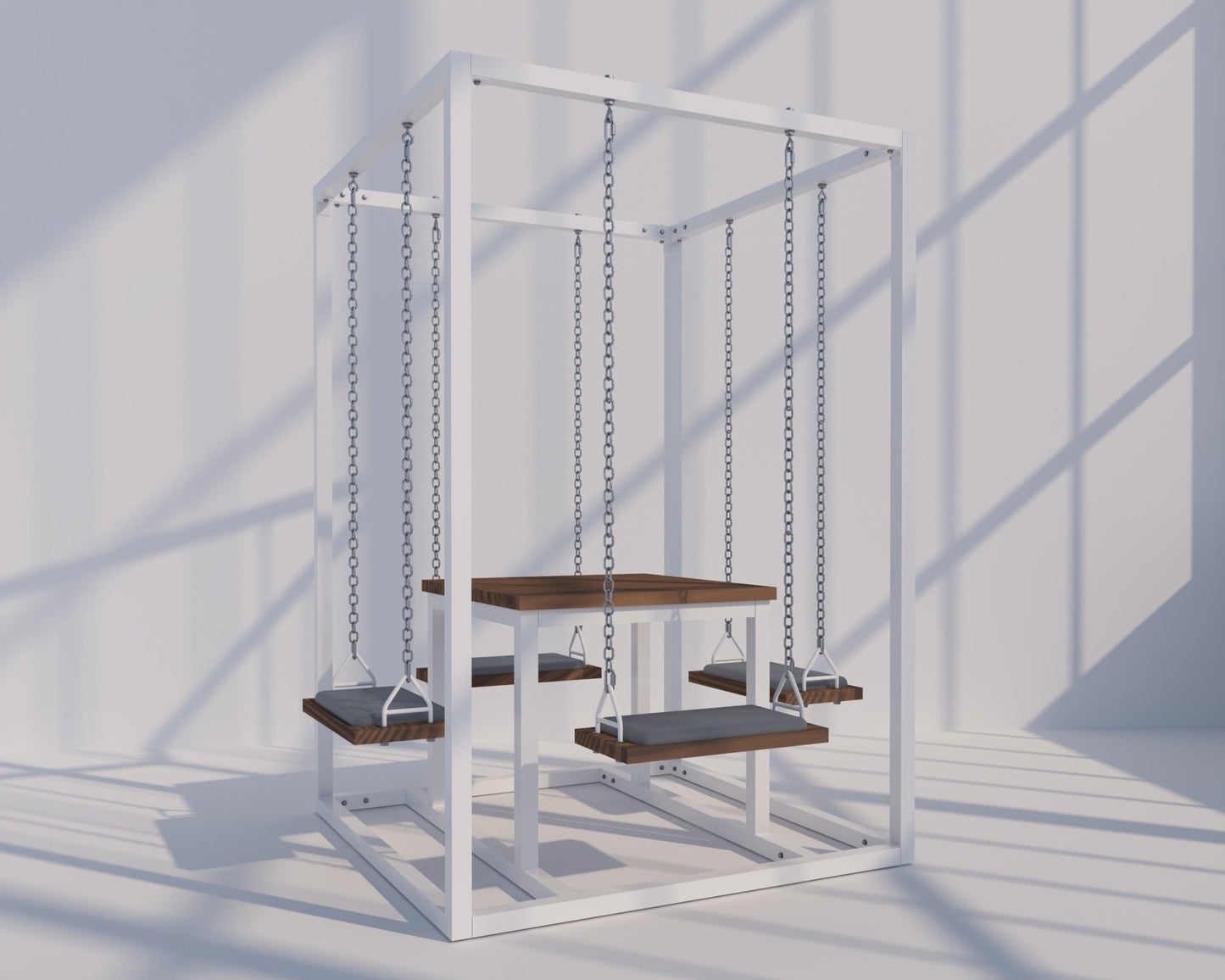 4-Seater SwingTable | Hand-Crafted Swing Table - SwingTables