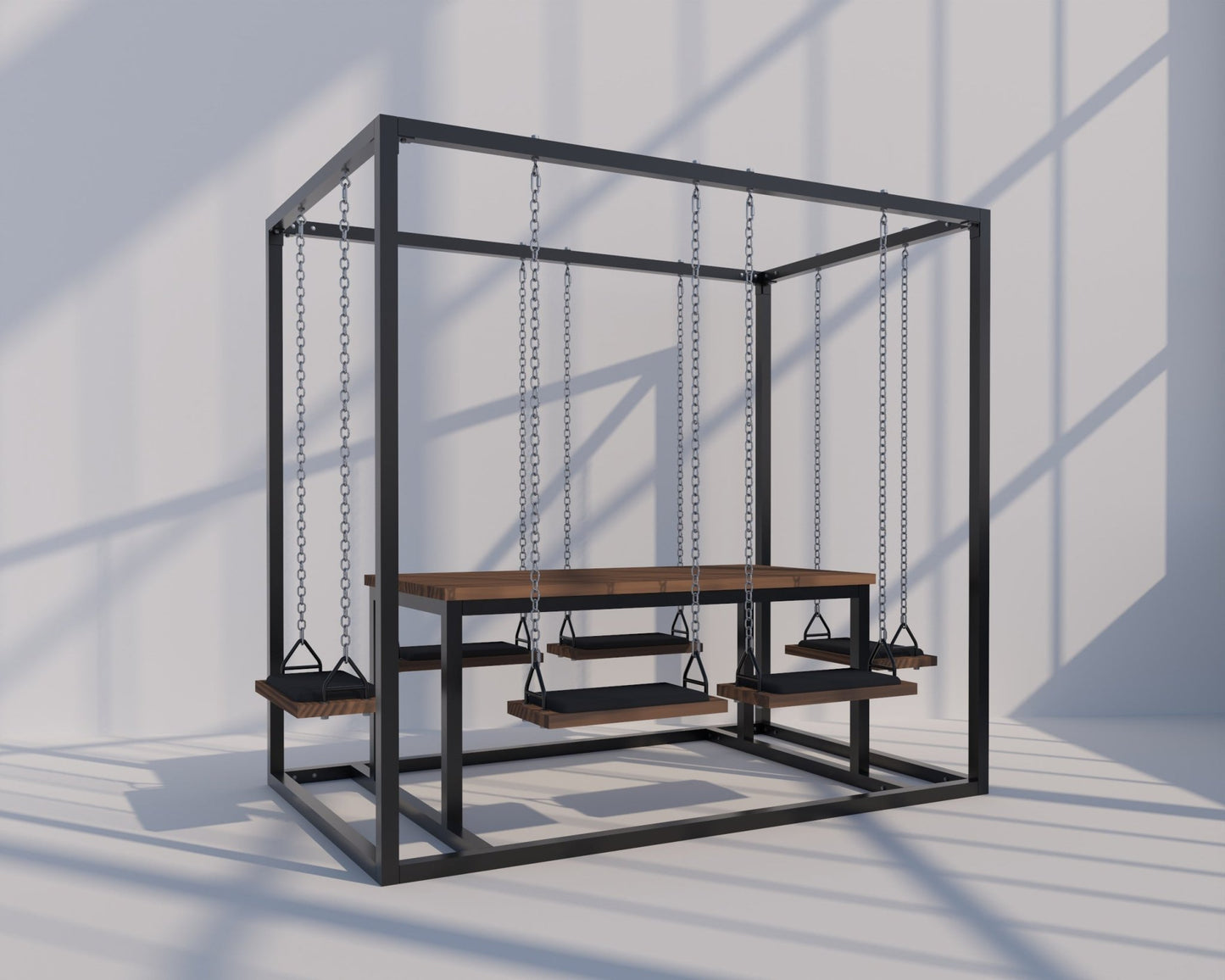 6-Seater SwingTable | Hand-Crafted, Indoor & Outdoor Swing Table - SwingTables