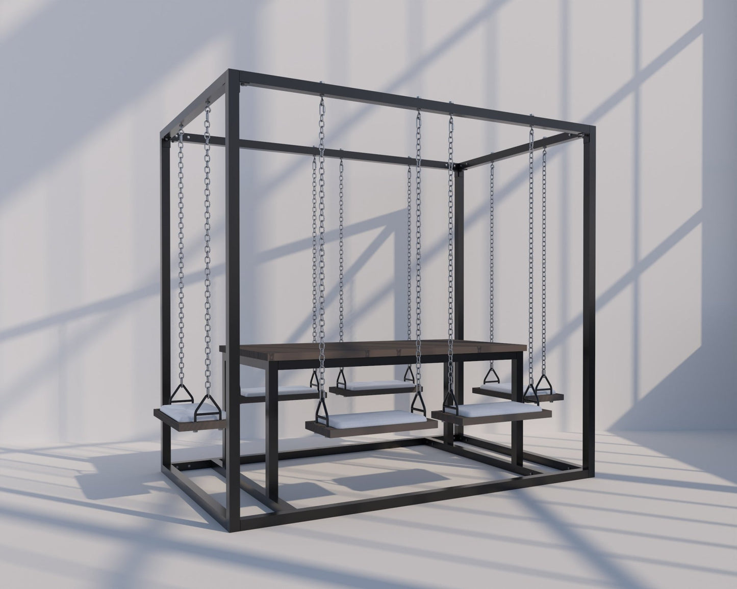 6-Seater SwingTable | Hand-Crafted, Indoor & Outdoor Swing Table - SwingTables