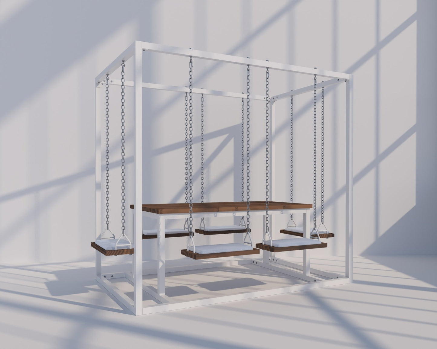 6-Seater SwingTable | Hand-Crafted, Indoor & Outdoor Swing Table - SwingTables
