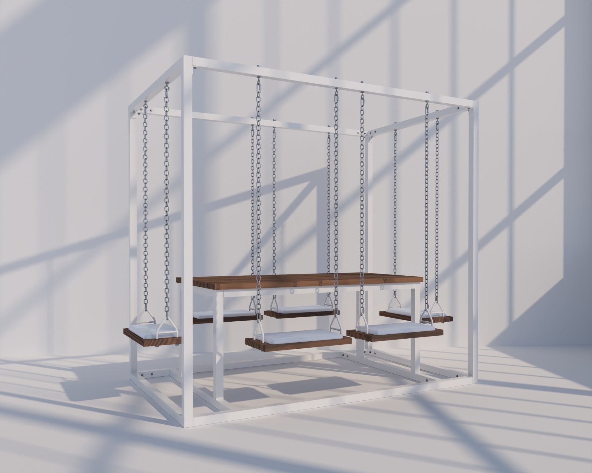 6-Seater SwingTable | Hand-Crafted, Indoor & Outdoor Swing Table - SwingTables