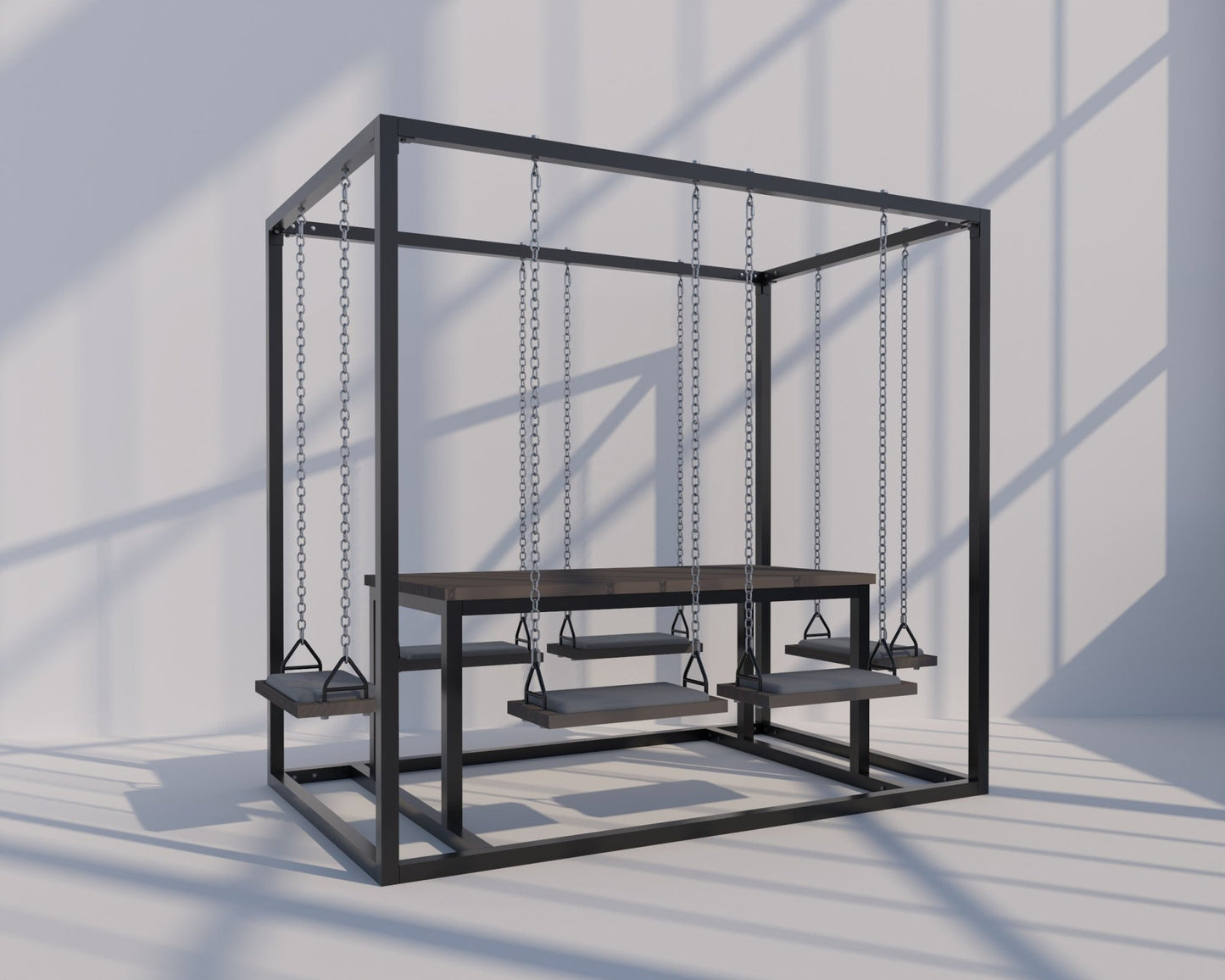 6-Seater SwingTable | Hand-Crafted, Indoor & Outdoor Swing Table - SwingTables