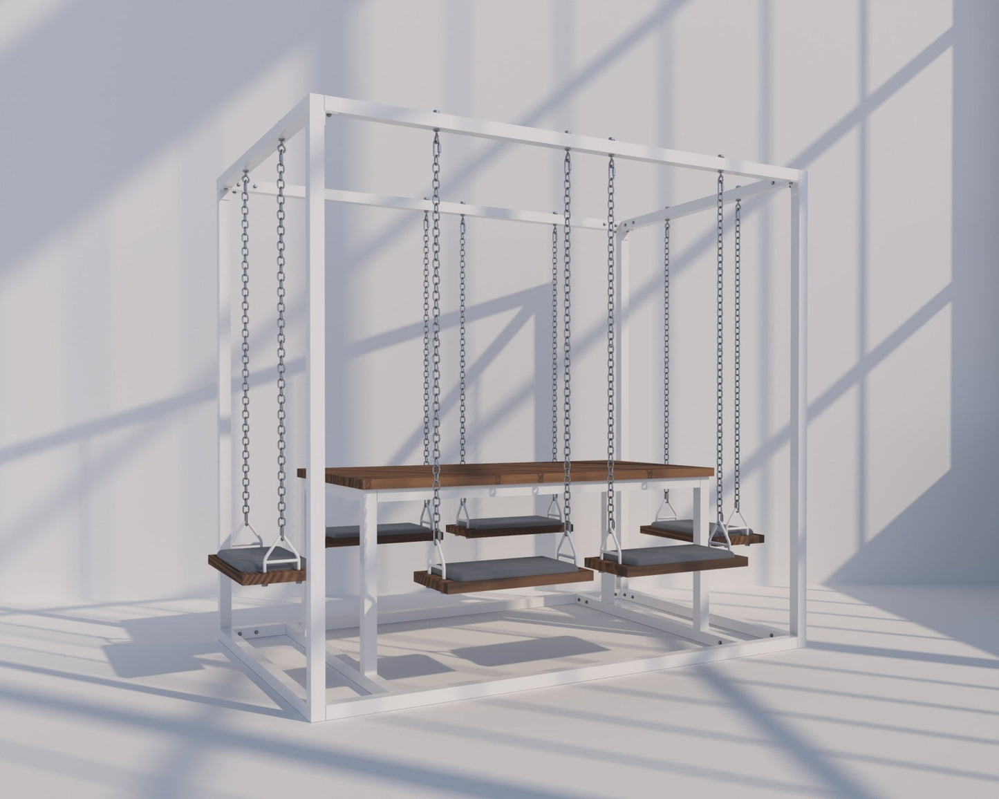6-Seater SwingTable | Hand-Crafted, Indoor & Outdoor Swing Table - SwingTables
