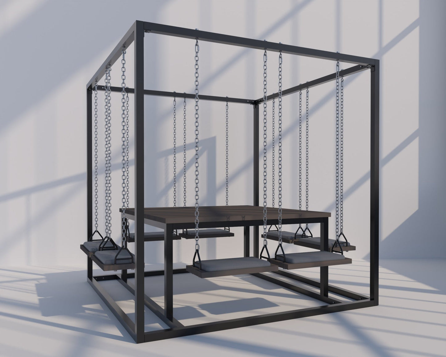 8-Seater SwingTable | Large Hand-Crafted Swing Table - SwingTables