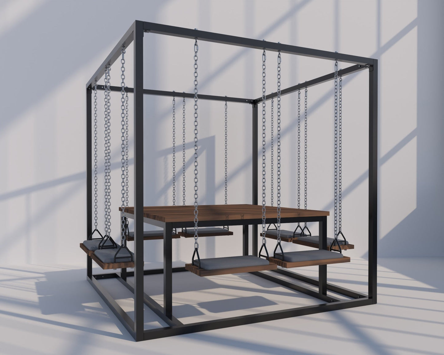 8-Seater SwingTable | Large Hand-Crafted Swing Table - SwingTables