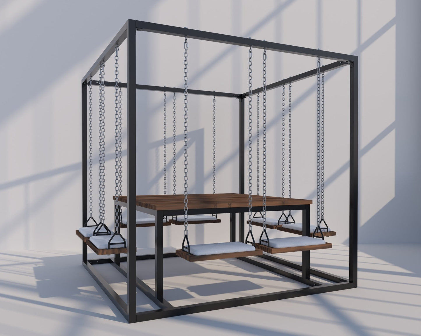 8-Seater SwingTable | Large Hand-Crafted Swing Table - SwingTables