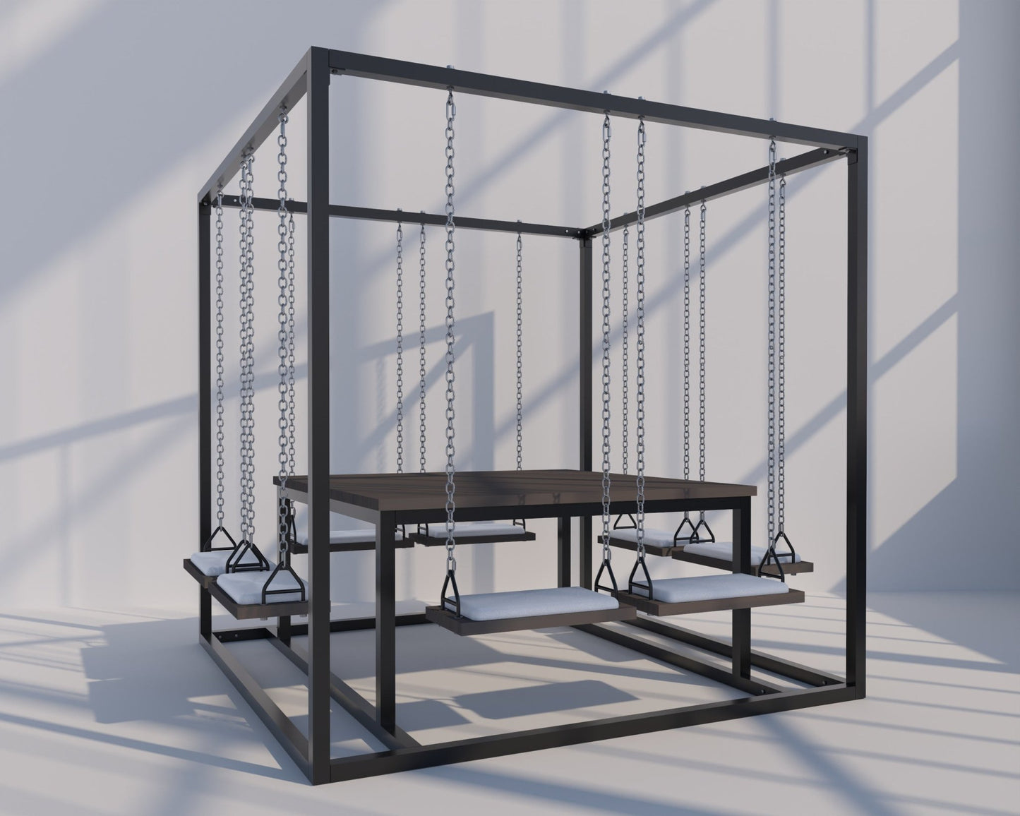 8-Seater SwingTable | Large Hand-Crafted Swing Table - SwingTables