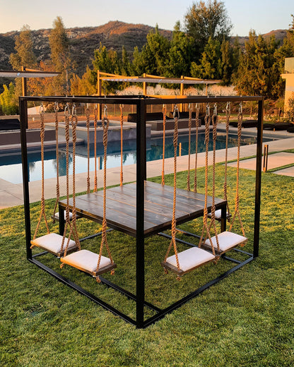 Outdoor 8 steater swing table