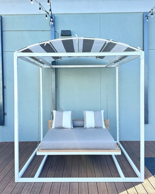 Double SwingBed | Hand-Crafted Hanging Daybed for Two - SwingTables