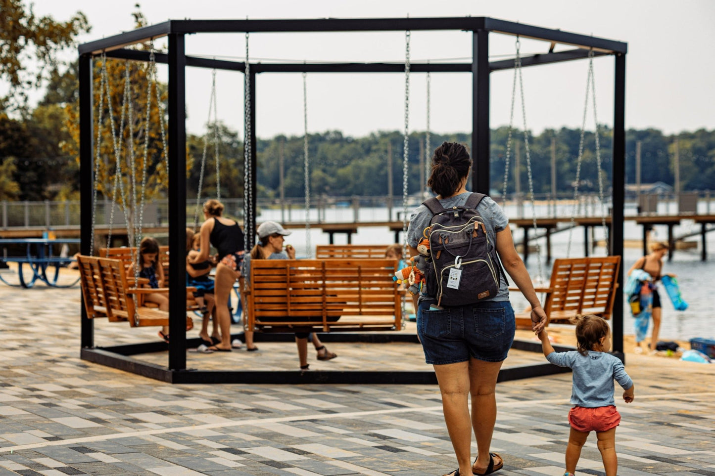 HexSwing | Custom 6-Person Hexagonal Swing - SwingTables