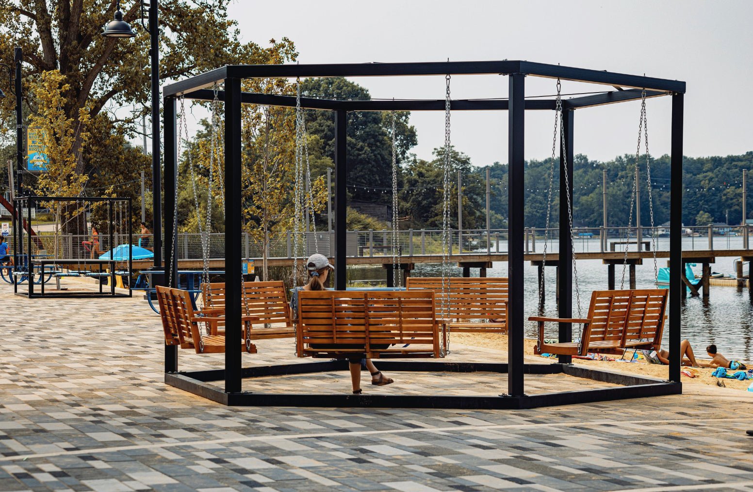 HexSwing | Custom 6-Person Hexagonal Swing - SwingTables
